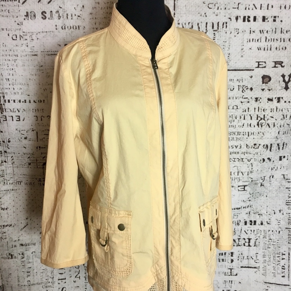 Chico’s Lightweight Cargo Zip Jacket Coat - image 1